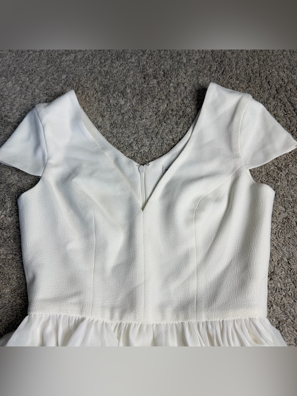 Dress The Population Corey Dress XS White bride bridal shower wedding feminine - Picture 9 of 14